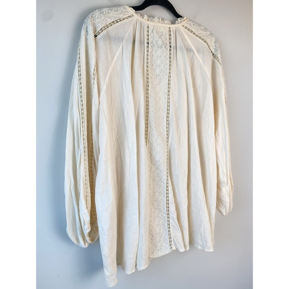 Spell & The Gypsy Loves Me Not Peasant Blouse XXL Cream Cottagecore Romantic - Picture 10 of 14